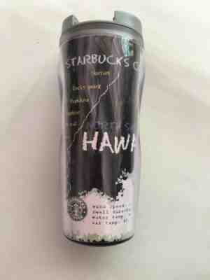 Starbucks Illustrated Blue HAWAII Insulated Travel Tumbler Coffee Mug 2004 16oz - Sold on eBay May, 29th 2019 for $15.00