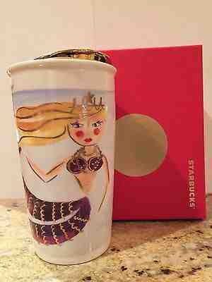 2015 Starbucks Illustrated Siren Mermaid Ceramic Traveler Tumbler Mug 12 oz. NEW - Sold on eBay Jun, 5th 2019 for $36.95