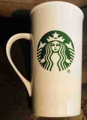 Starbucks Grande Ceramic Tall Cup 16 oz Coffee Mug White with Mermaid Logo 2015 - Sold on eBay Jun, 4th 2019 for $19.99