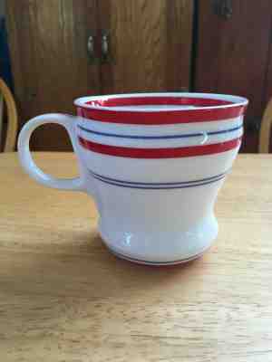 Starbucks 12 oz Coffee Mug 2007 Red White Blue Stripes - Sold on eBay Jun, 3rd 2019 for $16.00