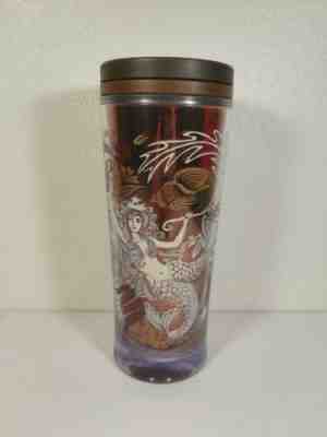 RARE STARBUCKS Siren Mermaid Split Tail 16 oz Travel Tumbler Mug 2009 Metallic - Sold on eBay May, 23rd 2019 for $20.00