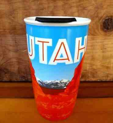 Starbucks UTAH Arches Ceramic/Black Lid 12 Oz. Coffee/Tea Travel Mug-Ships Free - Sold on eBay Jun, 5th 2019 for $38.50