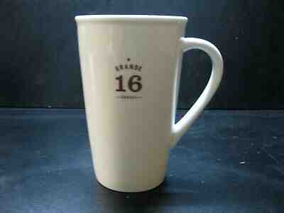 2010 Starbucks Grande 16 Ounces Cream w/ Brown Lettering Coffee Mug EUC - Sold on eBay May, 21st 2019 for $19.99