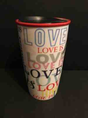 Starbucks 2017 Christmas LOVE IS LOVE Travel Mug Coffee Tumbler Cup 12 oz New - Sold on eBay Jun, 5th 2019 for $24.95