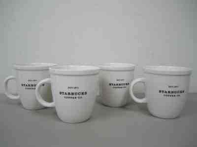 2001 Starbucks Coffee Co. Barista 20oz. White Mug - Set of 4 Mugs - Sold on eBay Jun, 4th 2019 for $59.99