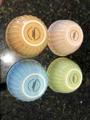 2006 Starbucks Pastel Ice Cream Desert Bowls Lot of 4 - Sold on eBay Jun, 4th 2019 for $19.95