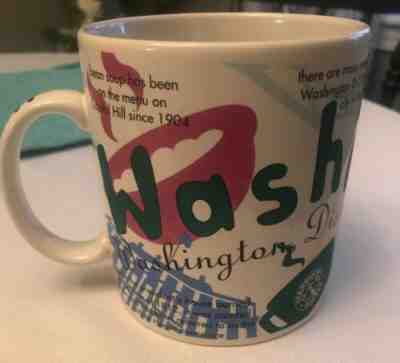 Rare STARBUCKS States of Bean Large 18oz Mug Washington, DC Belson 1997 - Sold on eBay May, 27th 2019 for $20.00