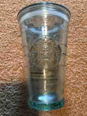 NWT Starbucks Recylced Glass Tumbler 16 Oz Ounces clear Cold To Go Cup Brand New - Sold on eBay May, 29th 2019 for $20.00