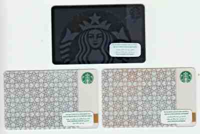 3 Starbucks gift card 1 Kuwait  1 Dubai 1 Dubai   RAMADAN & BLACK Free shipping - Sold on eBay May, 26th 2019 for $39.00