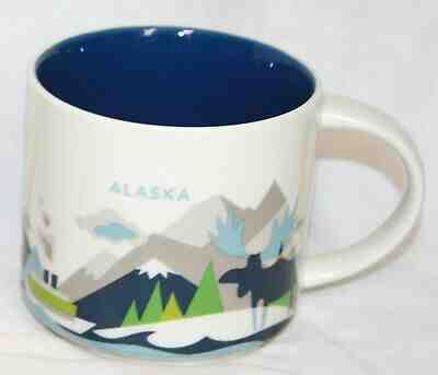 Starbucks Coffee Mug Alaska You Are Here YAH 14 oz 2015 state New - Sold on eBay May, 27th 2019 for $29.95