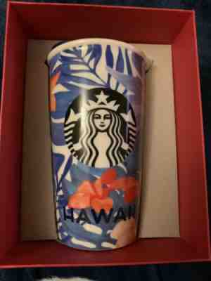 NEW IN BOX Starbucks 2015 Dot Collection HAWAII Tumbler White Blue Pink - Sold on eBay May, 20th 2019 for $28.00