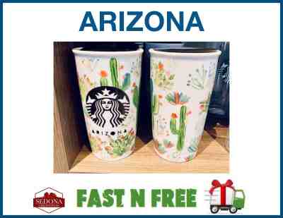 Starbucks ARIZONA "Cactus" Ceramic Travel Tumbler Mug - BRAND NEW & UNUSED - Sold on eBay Apr, 7th 2019 for $49.00