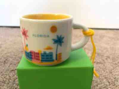 NEW Starbucks You Are Here YAH Collection FLORIDA Mug Christmas Ornament Cup - Sold on eBay May, 7th 2019 for $15.28