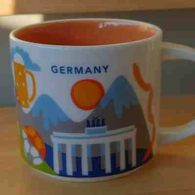 Starbucks Coffee 14oz GERMANY mug YAH YOU ARE HERE Cup - Sold on eBay Jun, 3rd 2019 for $17.50