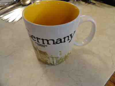 Starbucks Germany Deutschland 16 oz Coffee Mug Global Icon Series Yellow 2016 - Sold on eBay Apr, 30th 2019 for $26.99