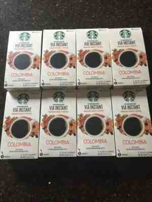 Lot Of 64 Starbucks Via Columbia Roast Instant Coffee Packets  - Sold on eBay May, 28th 2019 for $30.00