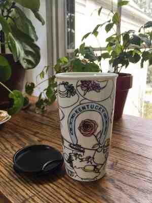 Starbucks Ceramic Kentucky Derby Traveler Mug, Limited Edition - Sold on eBay Apr, 25th 2019 for $32.99