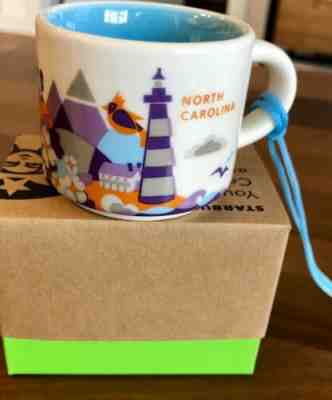 Starbucks North Carolina NC Ornament You Are Here YAH Christmas Holiday Mug NEW - Sold on eBay May, 27th 2019 for $19.95