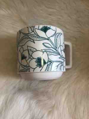 Starbucks Ceramic Mug Spring 2019 Pink / Teal Green White Flowers Floral 14 oz - Sold on eBay Jun, 4th 2019 for $20.00