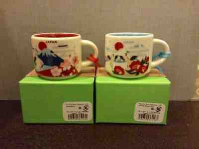 Starbucks Japan YAH Holiday Demi Mini You are Here Ornament Mug Set of 2 No Card - Sold on eBay May, 20th 2019 for $63.00