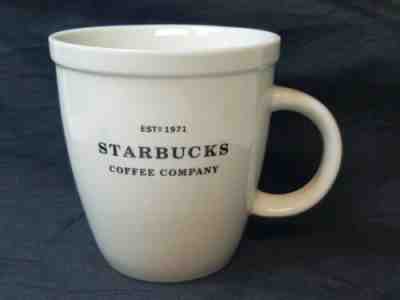 Starbucks 2007 Collectible Coffee Mug Barista White 18 oz Cup Estd 1971 NEW - Sold on eBay Apr, 28th 2019 for $19.99