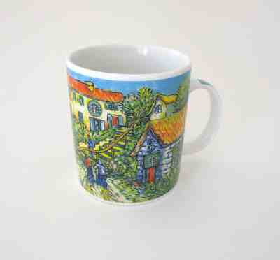 Starbucks 2001 Barista Mug Van Gogh Stairway at Auvers Impressionist Painting  - Sold on eBay Apr, 16th 2019 for $39.95