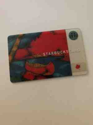 2003 Red Canoe Maple Leaf Tree Landscape Pond Starbuck Gift Card 6012 - Sold on eBay May, 1st 2019 for $45.00