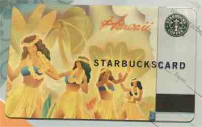 STARBUCKS Regional HAWAII 2004 HULA GIRLS Gift Card Unused Never Swiped  - Sold on eBay May, 23rd 2019 for $15.00