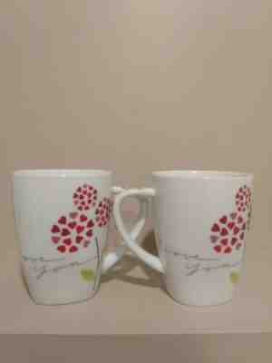 2007 Starbucks Valentine I Love You Coffee Tea Cup Mug 12 oz Pair - Sold on eBay May, 24th 2019 for $17.99