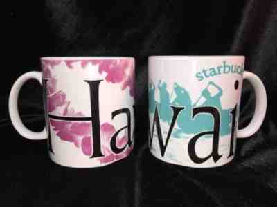 Starbucks Hawaii City Mug Collector Series 20 oz Coffee Cup 2007-Set Of 2 - Sold on eBay May, 23rd 2019 for $20.25