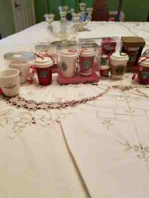 Lot of 13 Starbucks Holiday Christmas Ornament's 2002- 2009  - Sold on eBay Mar, 15th 2019 for $66.00