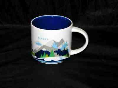 Starbucks ALASKA You Are Here Coffee Mug YAH Collection 2012 NEW Blue Moose AK - Sold on eBay Jun, 20th 2019 for $25.44