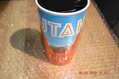 NWT Starbucks Utah Ceramic, double wall travel mug, Arches N.P., matte finish - Sold on eBay Jun, 20th 2019 for $40.00
