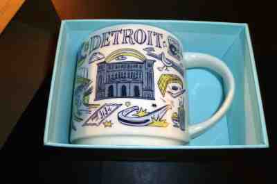 NEW! Starbucks® Been There "DETROIT" Michigan 14oz Ceramic Coffee Mug 2018 *NIB* - Sold on eBay Jun, 20th 2019 for $30.88