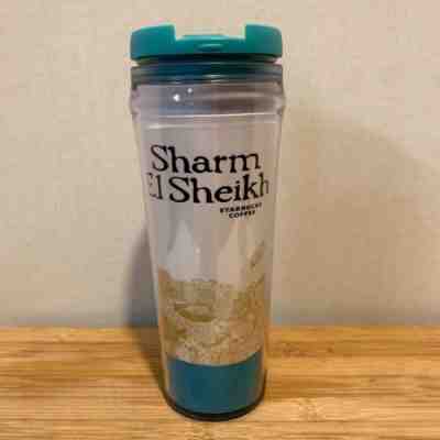 Starbucks Sharma El Sheikh EGYPT Tumbler Travel Plastic Cup 12 oz Global ICON - Sold on eBay Jun, 20th 2019 for $36.35