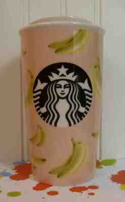 2015 STARBUCKS CERAMIC TO GO CUP BANANAS with MERMAID LOGO TRAVEL TUMBLER MINT! - Sold on eBay Jun, 20th 2019 for $24.99