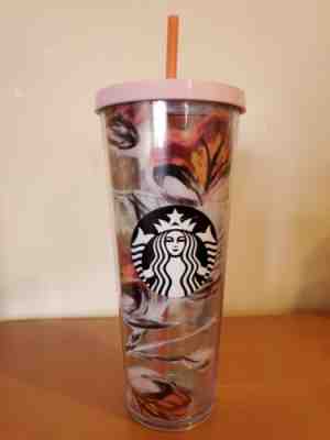 Starbucks Tumbler Double Walls colorful flowers Design 24oz venti fast shipping  - Sold on eBay Jun, 20th 2019 for $24.99