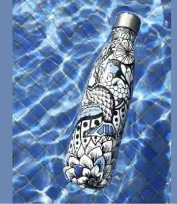 NEW Starbucks Swell Bottle Kelsey Montague Art Mermaid Ltd Edition 17oz - Sold on eBay Jun, 20th 2019 for $20.00