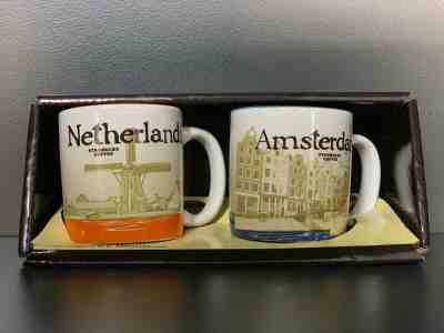 Starbucks Mug Set Amsterdam & Netherlands 3oz  - Sold on eBay Jun, 20th 2019 for $25.00