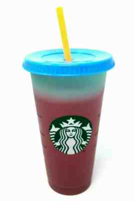 ONE ARTIC RASPBERRY Starbucks 2019 Color-Changing Reusable Cold Cup 1 Cup Lid  - Sold on eBay Jun, 20th 2019 for $31.99