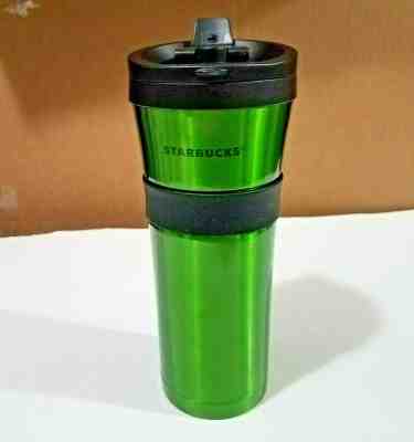 Starbucks 2011 Green Stainless Steel Coffee Tumbler 16oz  - Sold on eBay Jun, 20th 2019 for $15.00