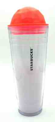 Starbucks Venti Plastic Cold Cup Dome Lid Orange 24 oz 2012 w/out Straw (F1) - Sold on eBay Jun, 20th 2019 for $17.99