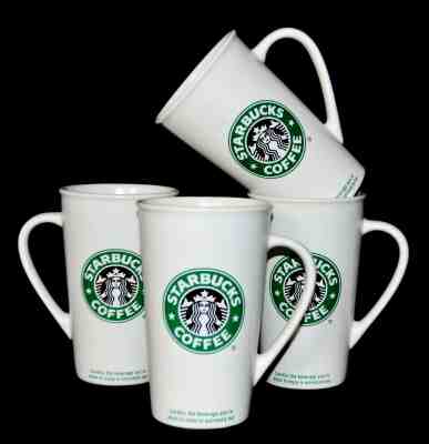 Starbucks Set Of 4 Classic Mermaid Logo Grande To Go Latte Mugs  - Sold on eBay Jun, 20th 2019 for $39.99