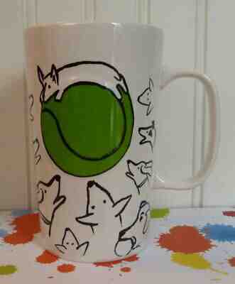 2015 STARBUCKS MUG DOGS RAISED GREEN TENNIS BALL 16 OZ. DOT COLLECTION MINT! - Sold on eBay Jun, 19th 2019 for $17.99