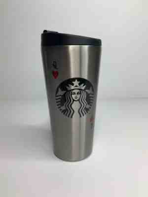 Starbucks 2014 Queen of Hearts Stainless Steel Tumbler Travel Mug Rare 16 oz. - Sold on eBay Jun, 19th 2019 for $20.99