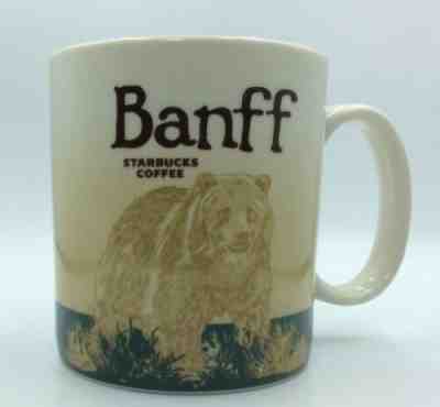 Starbucks Banff Alberta Canada 2011 Iconic Grizzly Bear Coffee Mug 16 Ounce