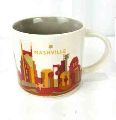 Starbucks NASHVILLE  - YOU ARE HERE Collection 2015 Coffee Mug Cup - Sold on eBay Jun, 19th 2019 for $16.14