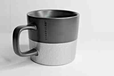 Starbucks 2018 Matte Black Silver Glitter Ceramic Coffee Mug 12oz  - Sold on eBay Jun, 19th 2019 for $20.00