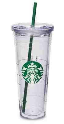 Starbucks Venti Clear Double Wall Acrylic Cold Cup Tumbler 24 oz - Sold on eBay Jun, 19th 2019 for $22.00