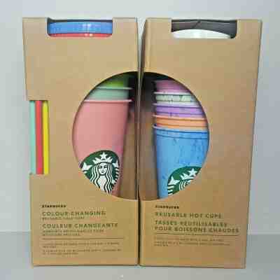 Starbucks Color Changing Reusable Cold Cups 5 pk & Marble Hot Cups 6 pk  - Sold on eBay Jun, 19th 2019 for $89.99